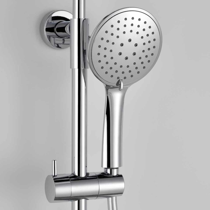 Bathlife Brusa takdusjsett, Ø24 cm, krom