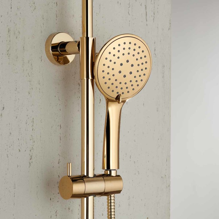 Bathlife Brusa takdusjsett, Ø24 cm, messing