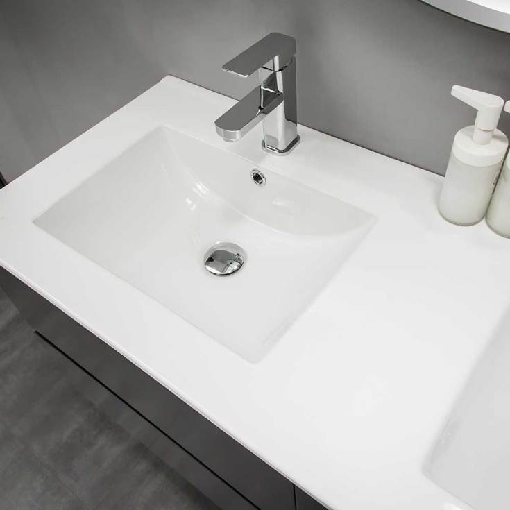 Bathlife Eufori møbelpakke, 120x50 cm, matt svart