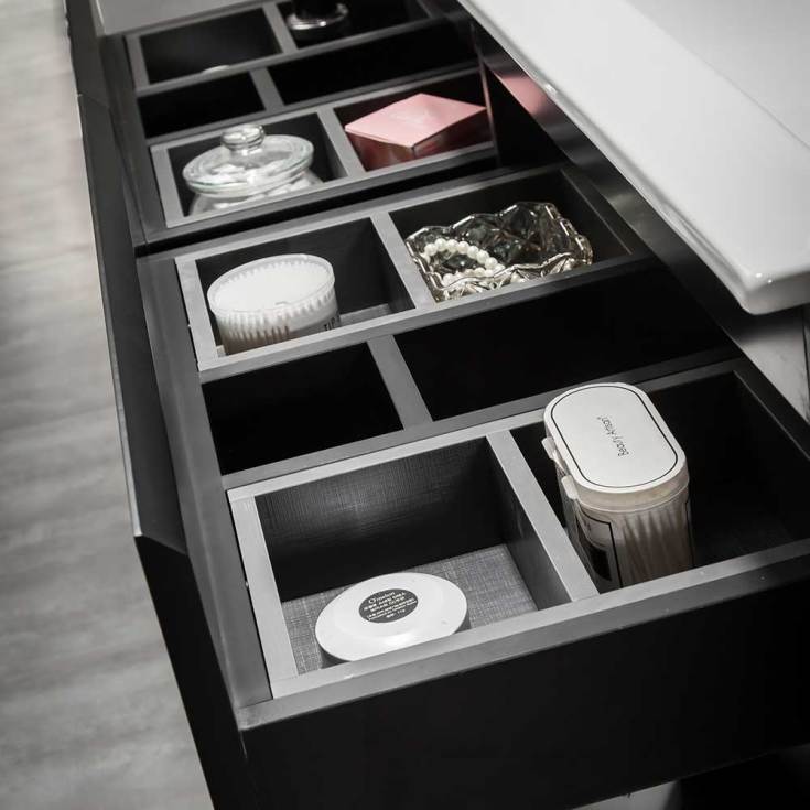 Bathlife Eufori møbelpakke, 120x50 cm, matt svart