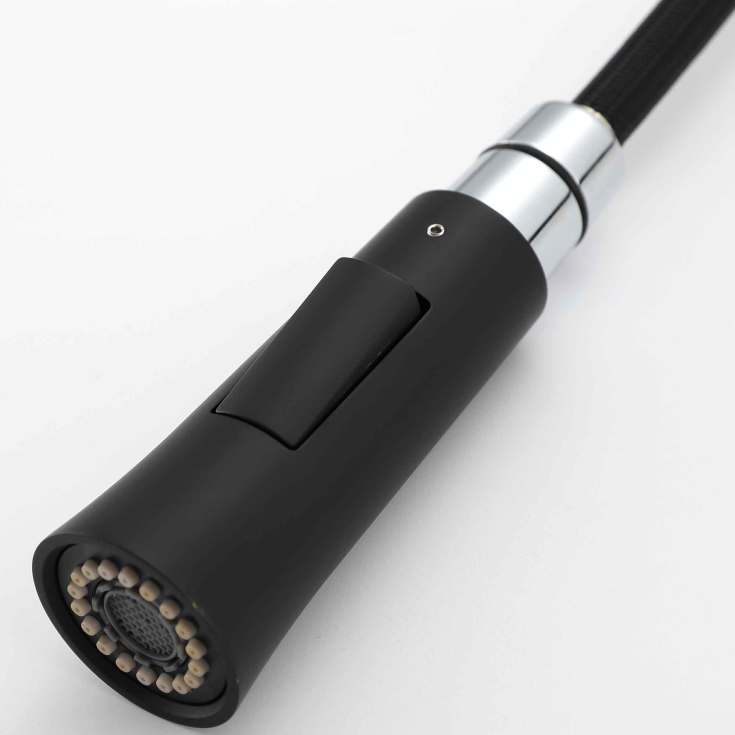 Bathlife Hav kjøkkenarmatur, med avstengning, matt sort