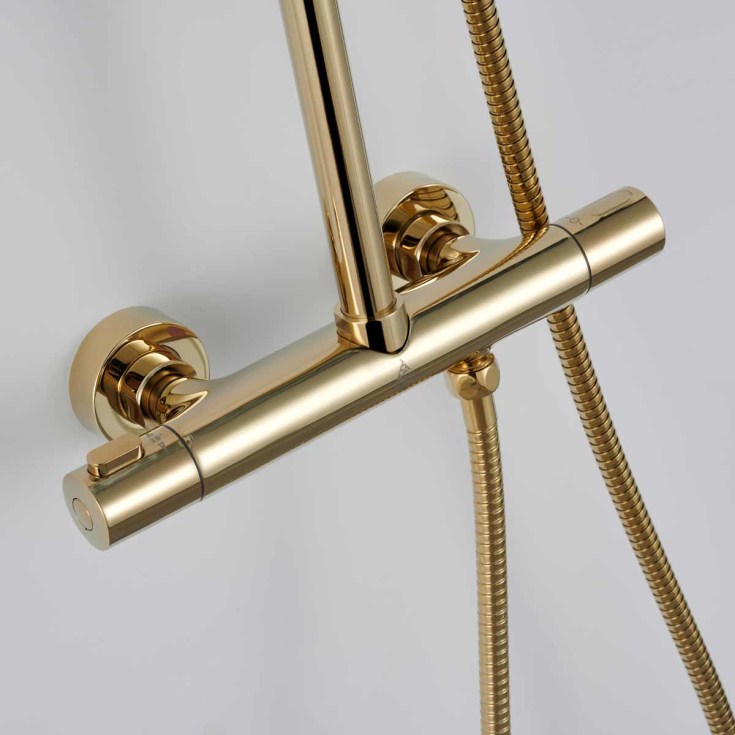 Bathlife Brusa takdusjsett, Ø24 cm, messing