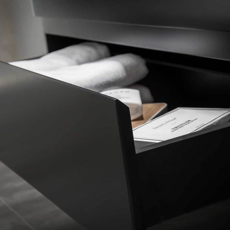 Bathlife Eufori møbelpakke, 100x50 cm, matt svart