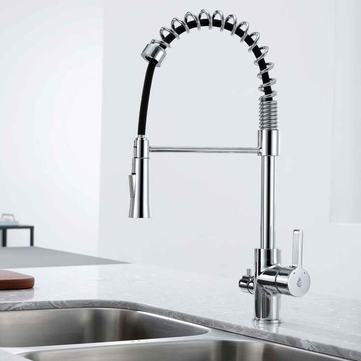 Bathlife Hav kjøkkenarmatur, med avstengning, krom