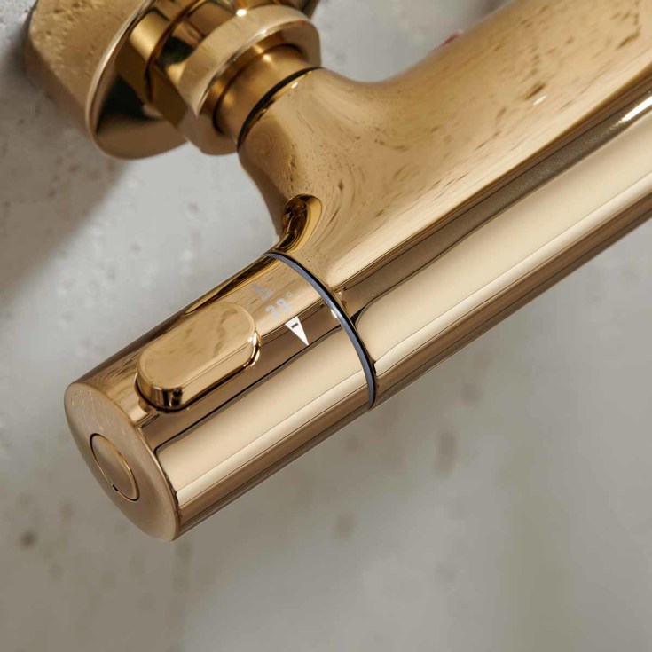 Bathlife Brusa takdusjsett, Ø24 cm, messing