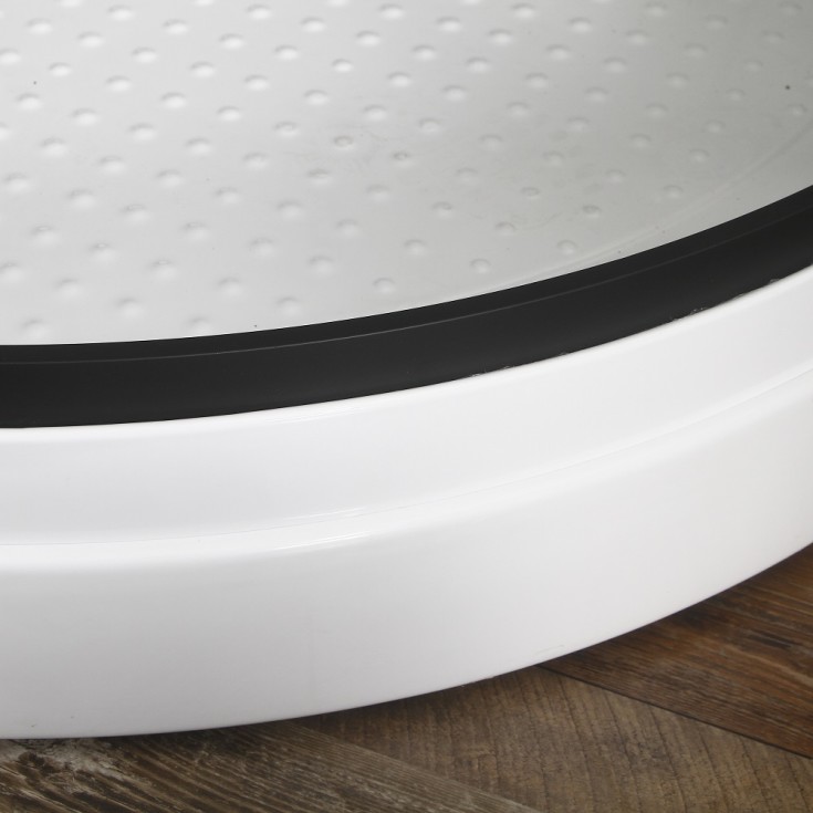 Bathlife Betrakta Dusjkabinett, 90x90 cm, Sort Matt/Klart Glass