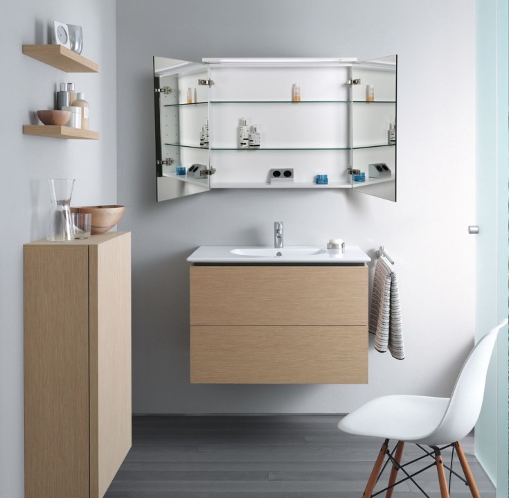 Bathlife Glänsa speilskap, 80x70 cm