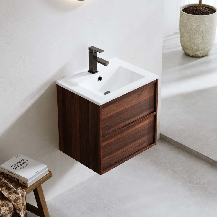 Bathlife Lust Charm møbelpakke, 51x39,5 cm, valnøtt