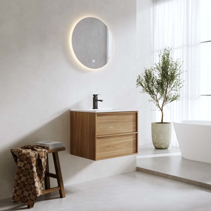 Bathlife Charm servantskap, 61x46,5 cm, hvit eik