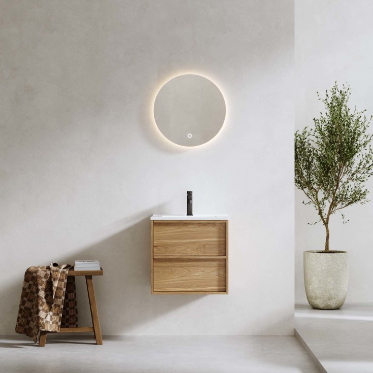 Bathlife Lust Charm møbelpakke, 51x39,5 cm, eik