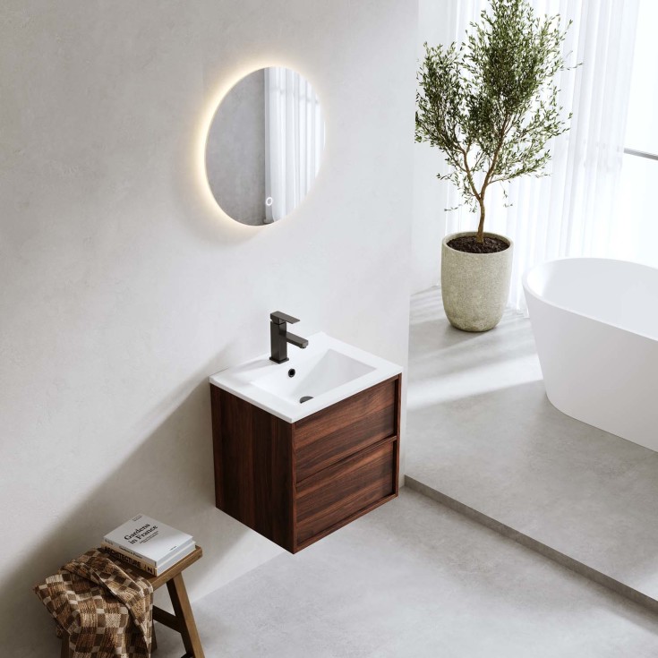 Bathlife Lust Charm møbelpakke, 51x39,5 cm, valnøtt