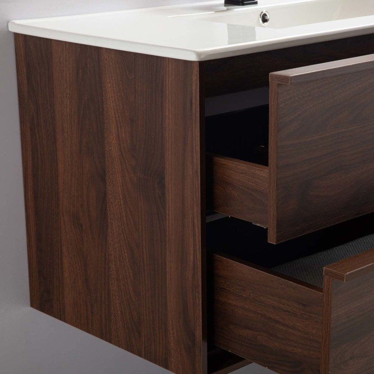 Bathlife Charm servantskap, 81x46 cm, hvit valnøtt