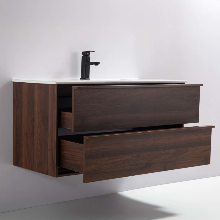 Bathlife Charm servantskap, 101x45 cm, valnøtt