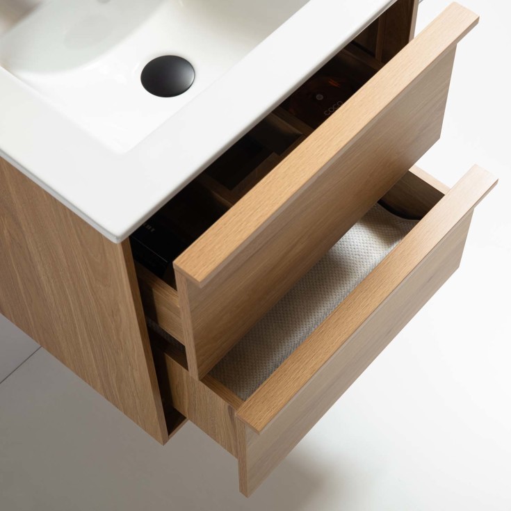 Bathlife Lust Charm møbelpakke, 51x39,5 cm, eik