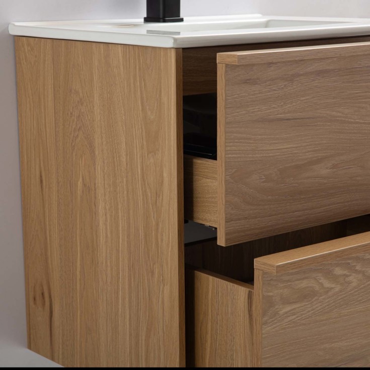 Bathlife Charm servantskap, 61x46,5 cm, hvit eik