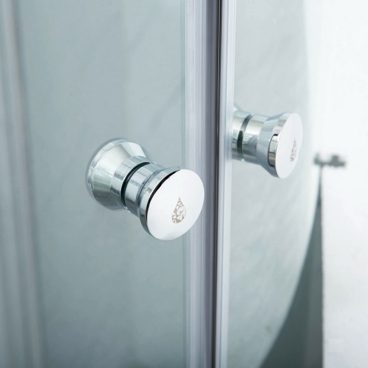 Bathlife Mitt dusjhjørne, 92x77,5 cm, klart glass, aluminium profil