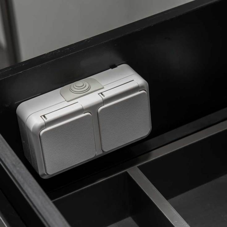 Bathlife Eufori møbelpakke, 120x50 cm, matt svart