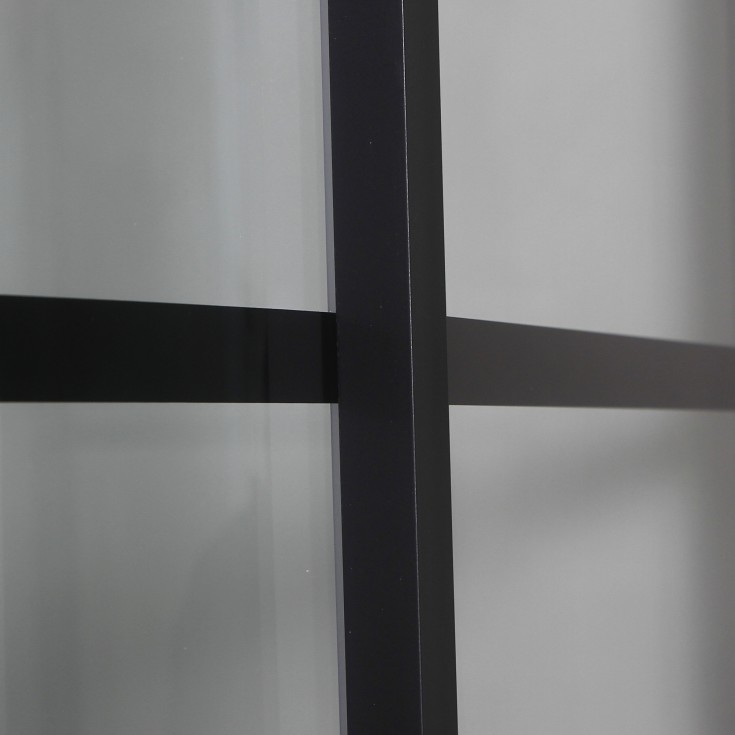 Bathlife Betrakta Dusjkabinett, 80x80 cm, Sort Matt/Klart Glass