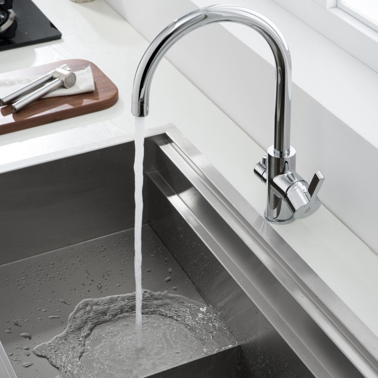 Bathlife Ocean kjøkkenarmatur, krom