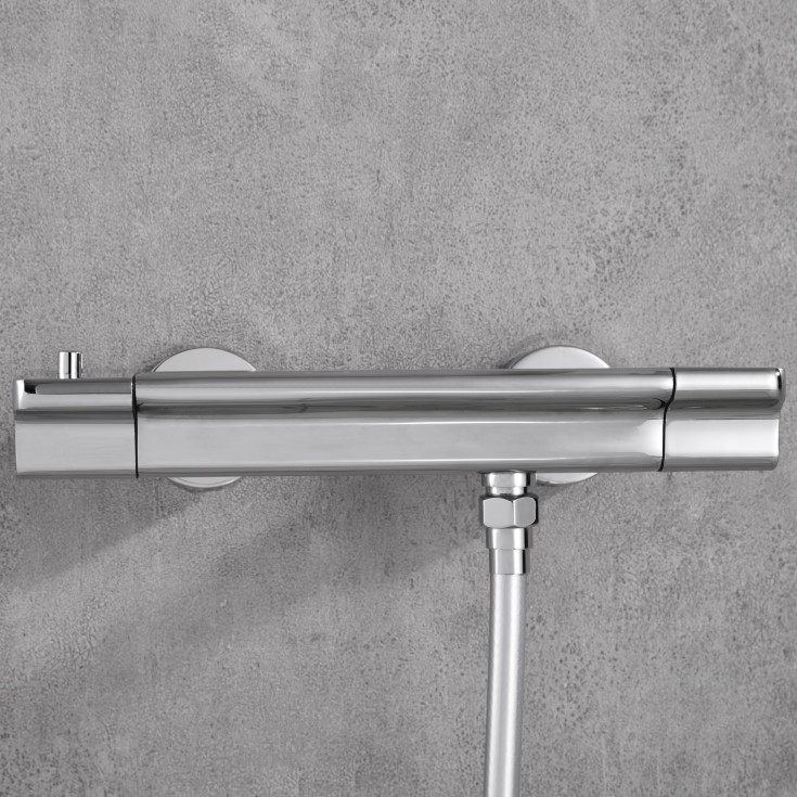 Bathlife Skur dusjsett, 3 stråletyper, krom