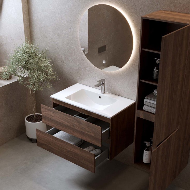 Bathlife Lust Eufori møbelpakke, 60x46 cm, valnøtt