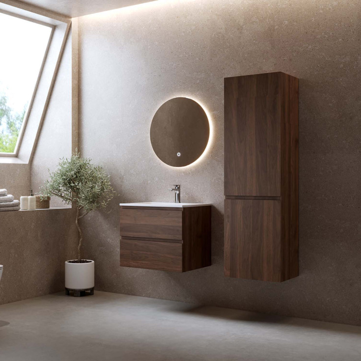 Bathlife Lust Eufori høyskap, 45x150 cm, valnøtt