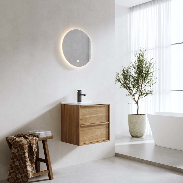 Bathlife Lust Charm møbelpakke, 51x39,5 cm, eik