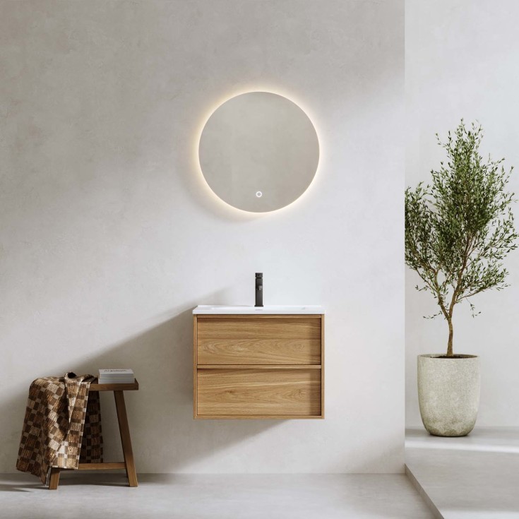 Bathlife Charm servantskap, 61x46,5 cm, hvit eik