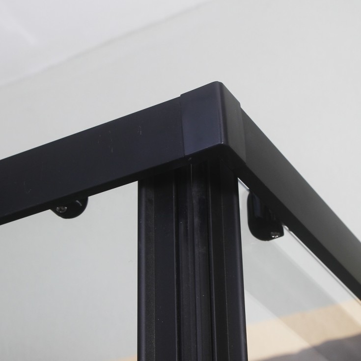 Bathlife Betrakta Dusjkabinett, 90x90 cm, Sort Matt / Klart Glass