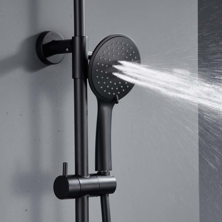 Bathlife Pärla Brusa dusjsett, matt sort pvd