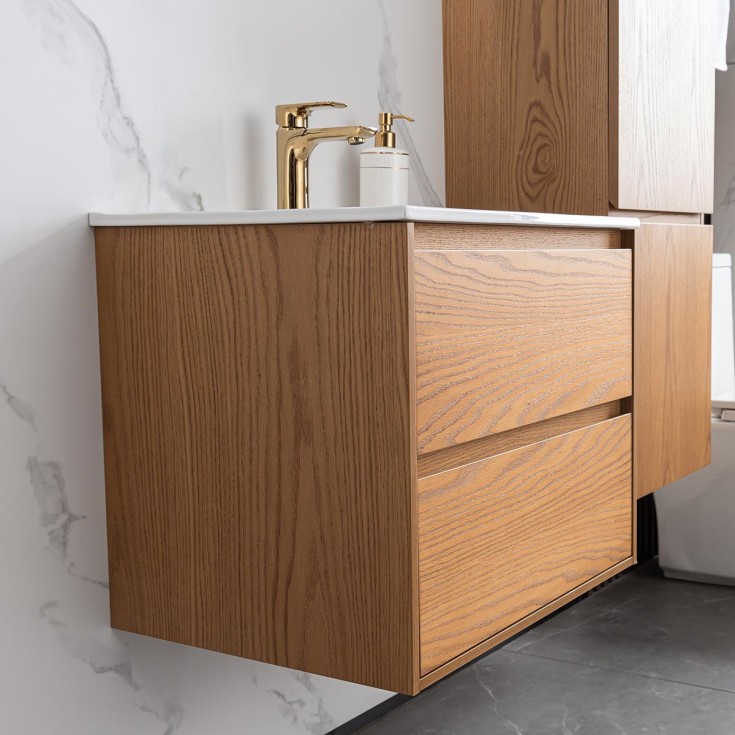 Bathlife Lättsam møbelpakke, 60x46 cm, eik