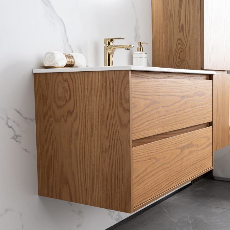 Bathlife Lättsam møbelpakke, 80x50 cm, eik