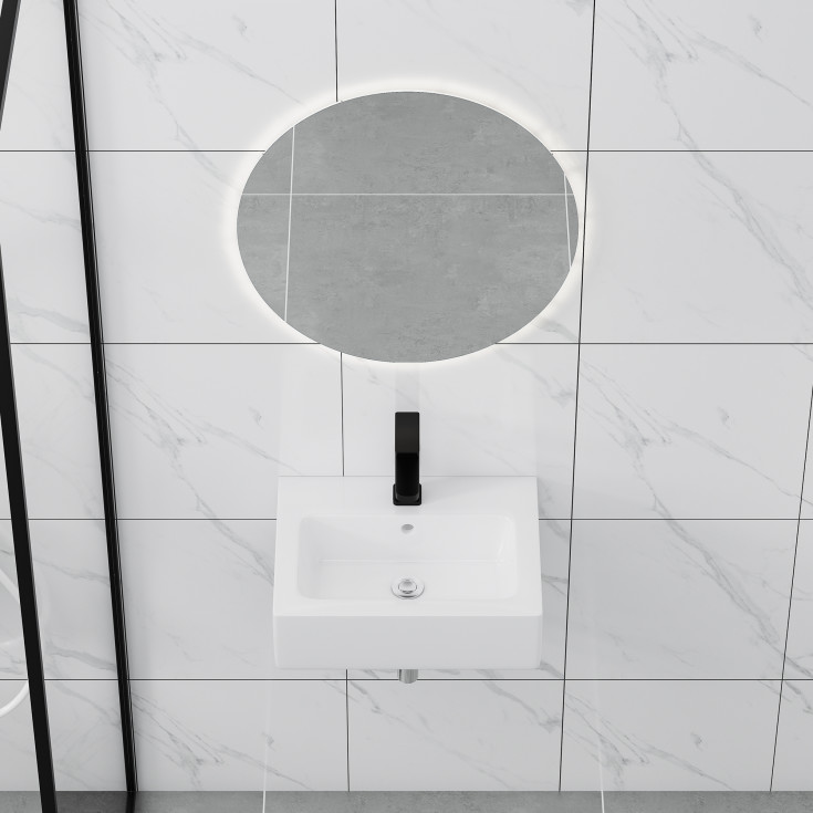 Bathlife Kraft vegghengt servant, 45x35 cm, hvit