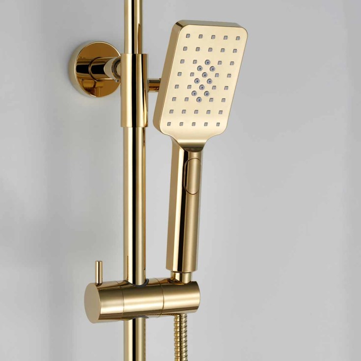 Bathlife Stimma Tapp takdusjsett, Ø24 cm, messing