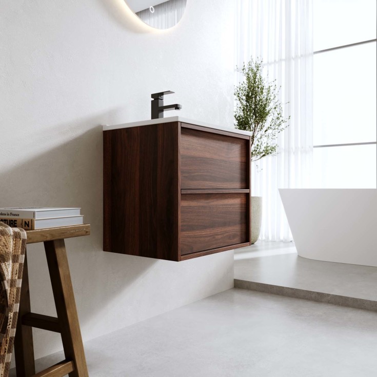 Bathlife Lust Charm møbelpakke, 51x39,5 cm, valnøtt