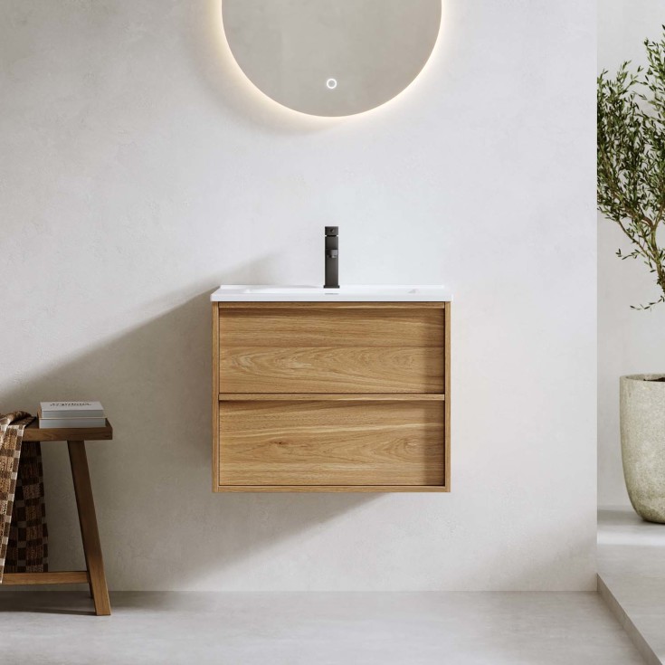 Bathlife Charm servantskap, 61x46,5 cm, hvit eik