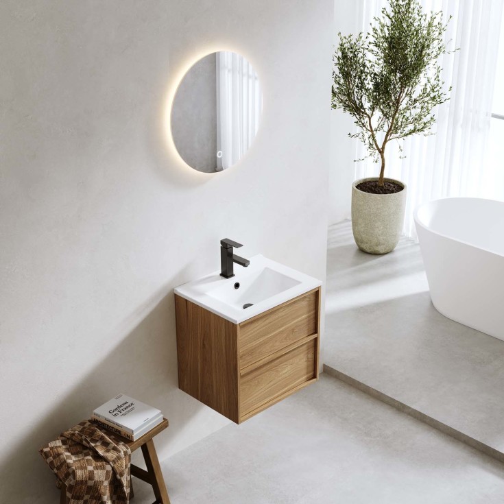 Bathlife Lust Charm møbelpakke, 51x39,5 cm, eik