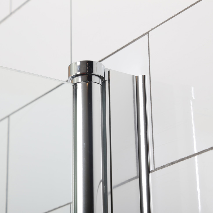 Bathlife dusjhjørne 70x70 cm, klart glass, satin profil