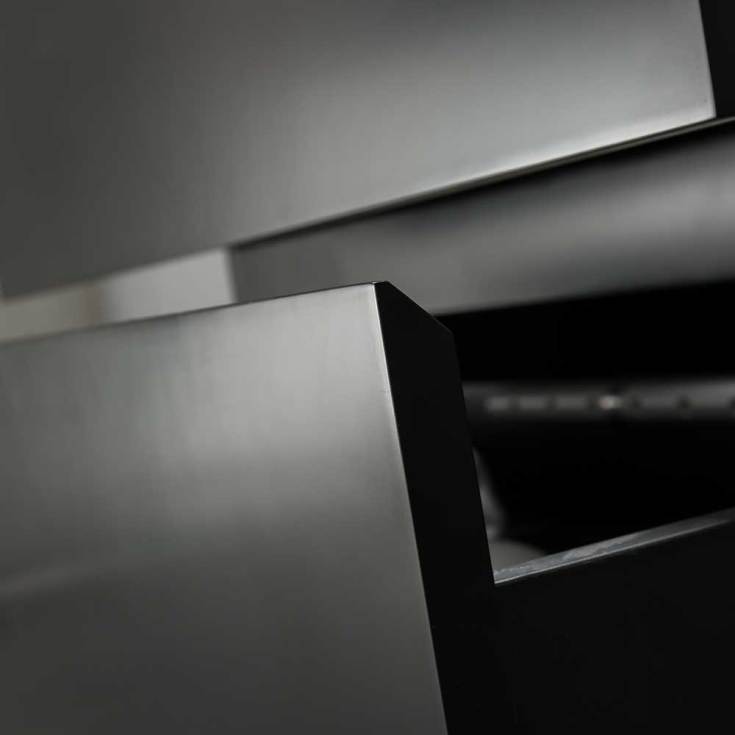 Bathlife Eufori møbelpakke, 100x50 cm, matt svart