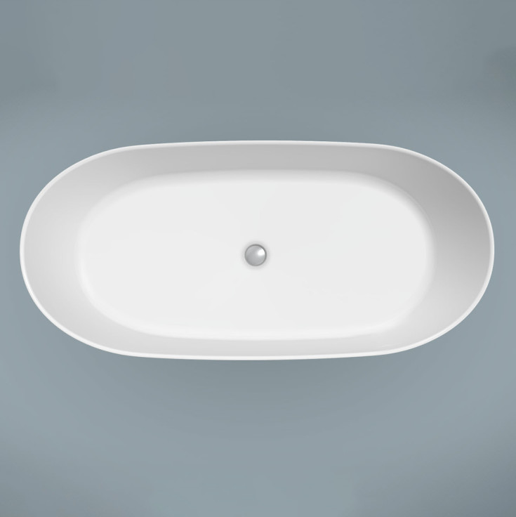 Bathlife Vila badekar, 160x74 cm, hvit