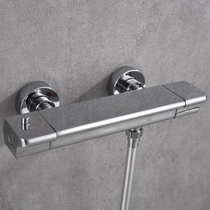 Bathlife Skur dusjsett, 3 stråletyper, krom