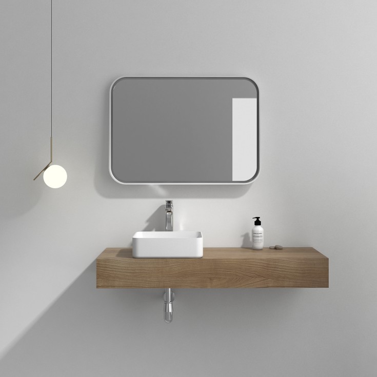 Bathlife Stark toppmontert servant, 38x38 cm, hvit