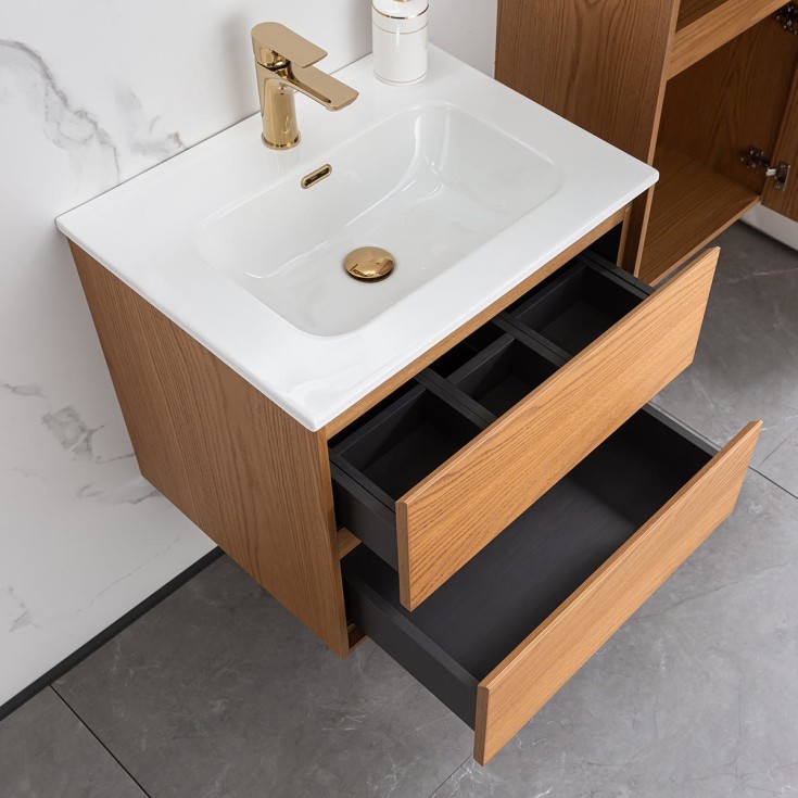 Bathlife Lättsam møbelpakke, 60x46 cm, eik