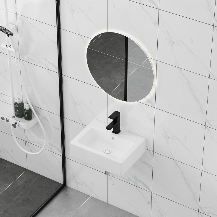 Bathlife Kraft vegghengt servant, 45x35 cm, hvit