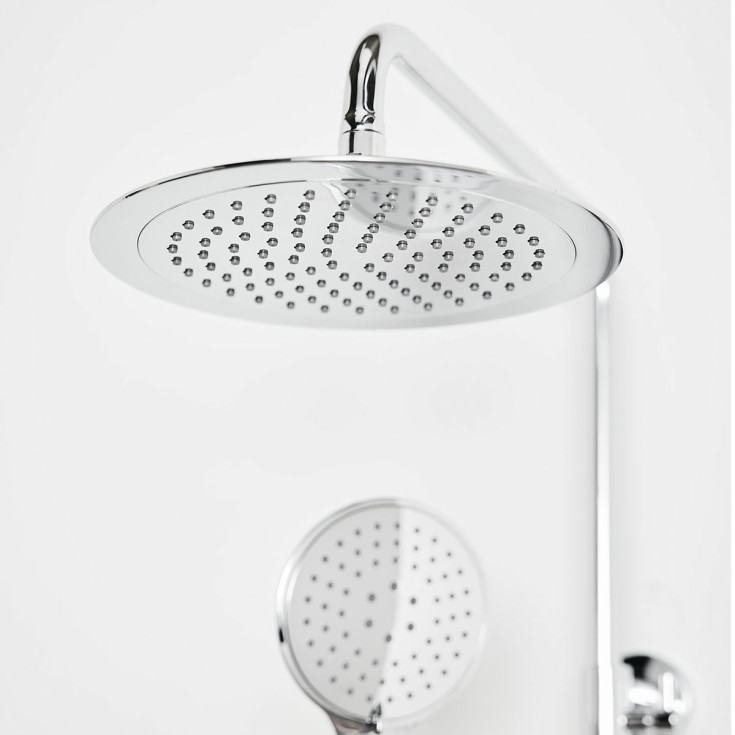Bathlife Brusa takdusjsett, Ø24 cm, krom