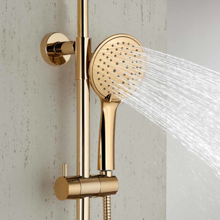 Bathlife Brusa takdusjsett, Ø24 cm, messing