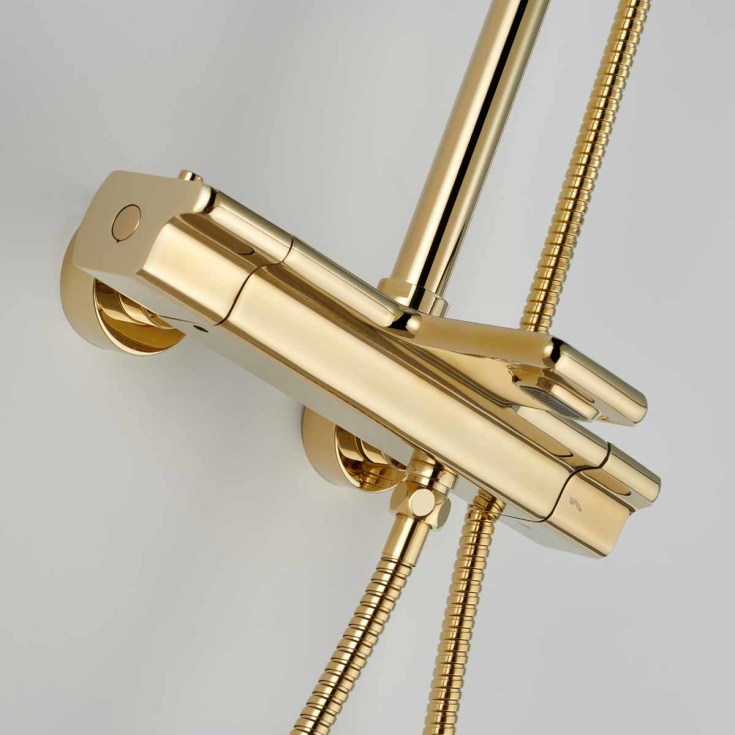 Bathlife Stimma Tapp takdusjsett, Ø24 cm, messing