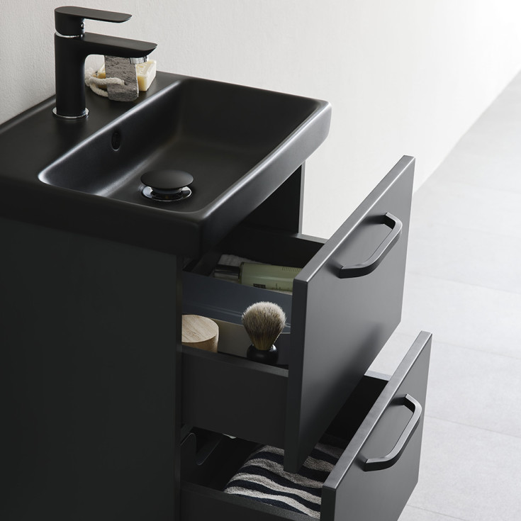 Bathlife Yster møbelpakke, 42x32 cm, sort