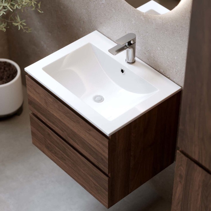 Bathlife Lust Eufori møbelpakke, 60x46 cm, valnøtt