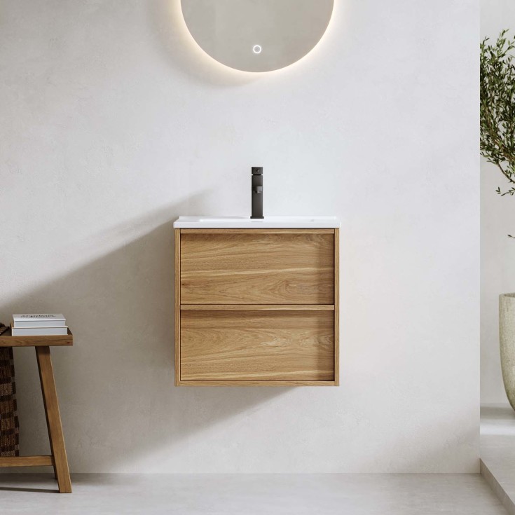 Bathlife Lust Charm møbelpakke, 51x39,5 cm, eik